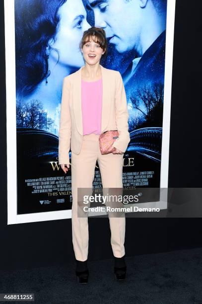 Lucy Griffiths attends the "Winter's Tale" world premiere at Ziegfeld Theater on February 11, 2014 in New York City.