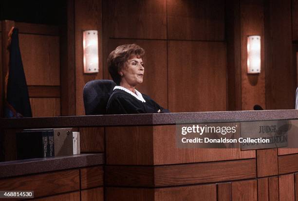 Judge Judy, Judith Sheindlin on Set on February 14. 1997 in Los Angeles, California.