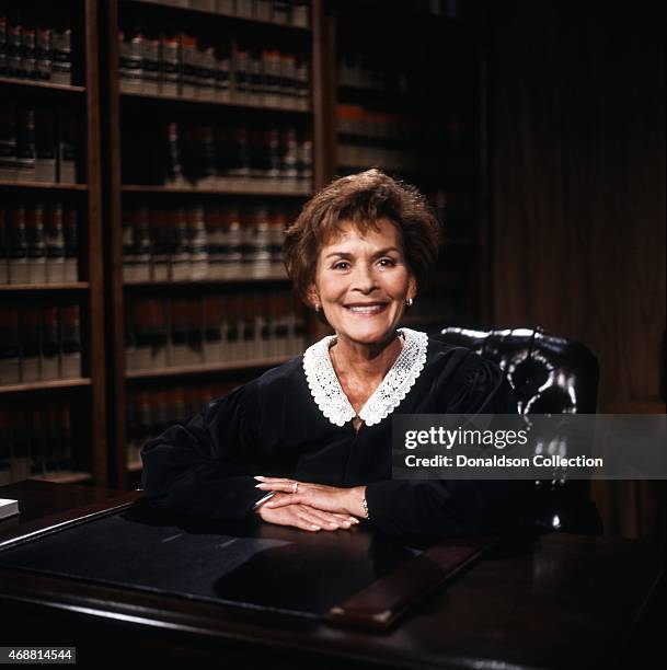 Judge Judy, Judith Sheindlin poses for a portrait on February 14. 1997 in Los Angeles, California.
