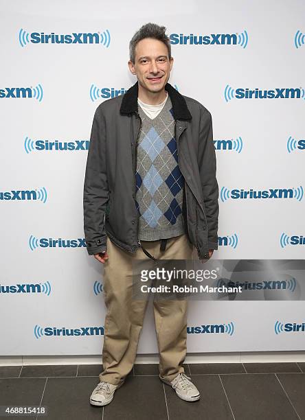 Adam 'Ad-Rock' Horovitz of the Beastie Boys visits at SiriusXM Studios on April 7, 2015 in New York City.