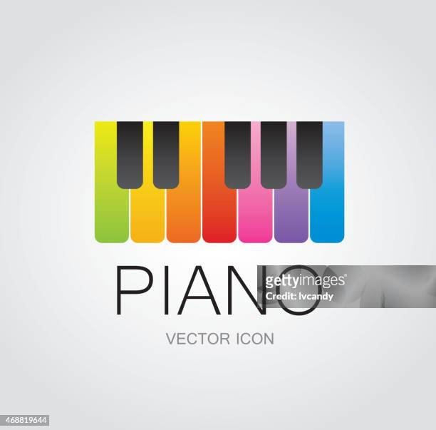 ピアノキーコード - ピアノ　鍵盤点のイラスト素材／クリップアート素材／マンガ素材／アイコン素材