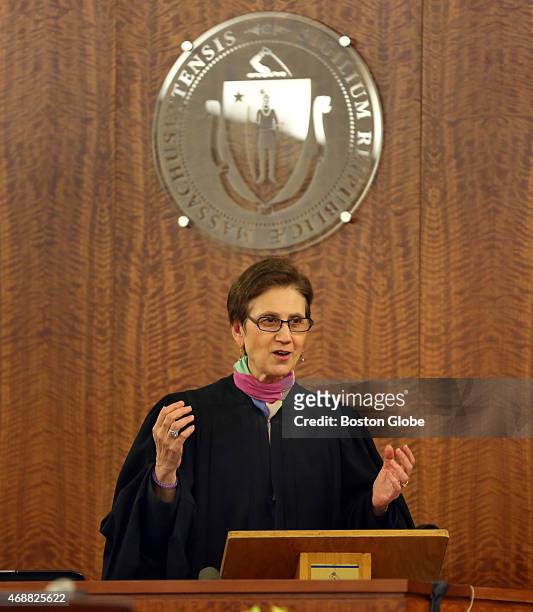 Closing arguments in the Aaron Hernandez trial for the murder of Odin Llyod at Fall River Superior Court. Judge Susan Garsh instructs the jury.