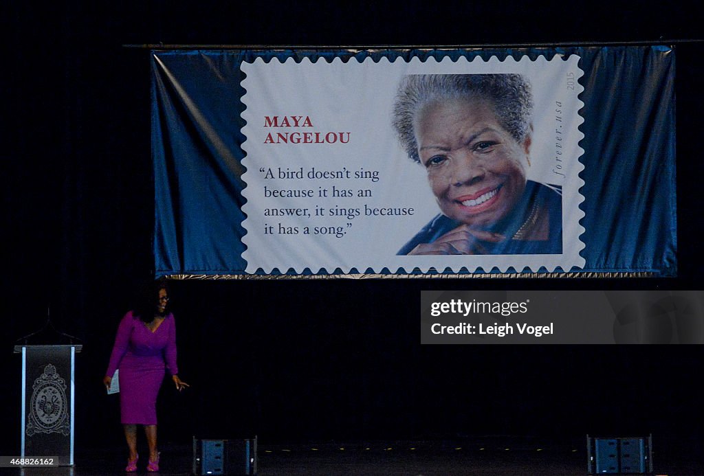 Maya Angelou Forever Stamp Dedication