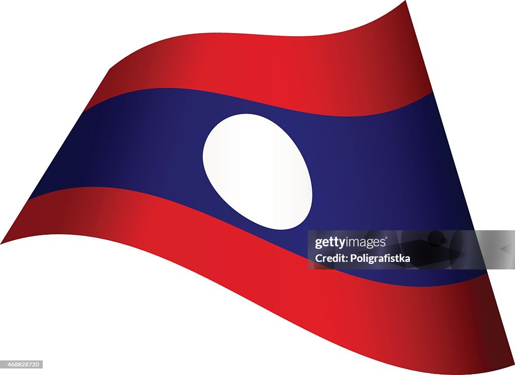 Acenando a bandeira do Laos