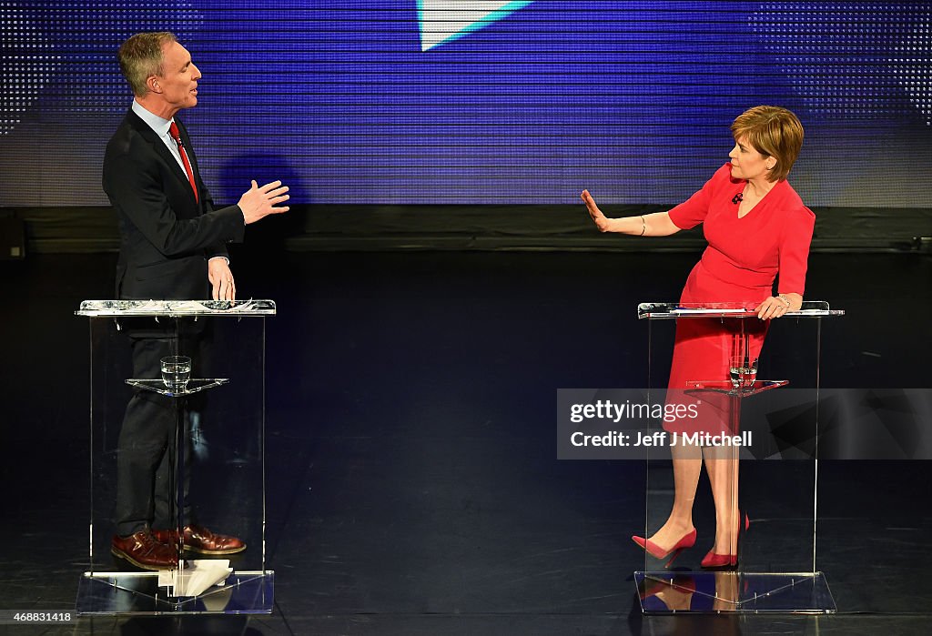 Scottish Party Leaders Participate In A Live STV Debate