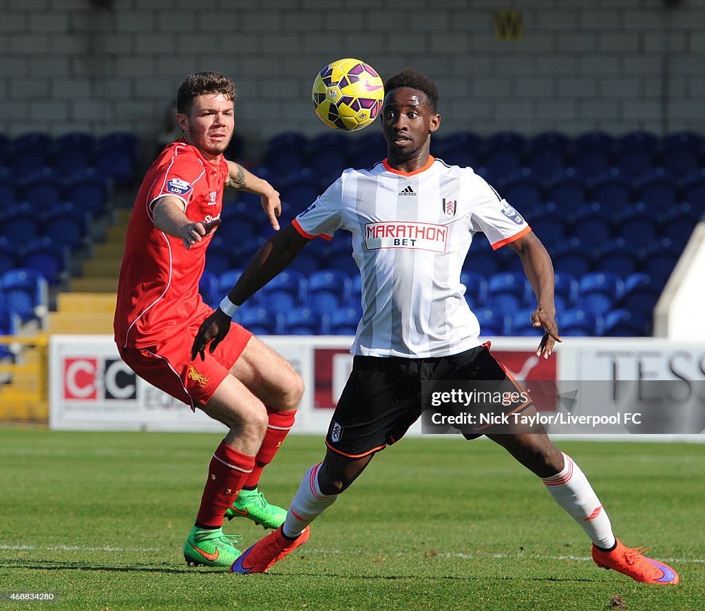 Liverpool v Fulham: U21 Premier League