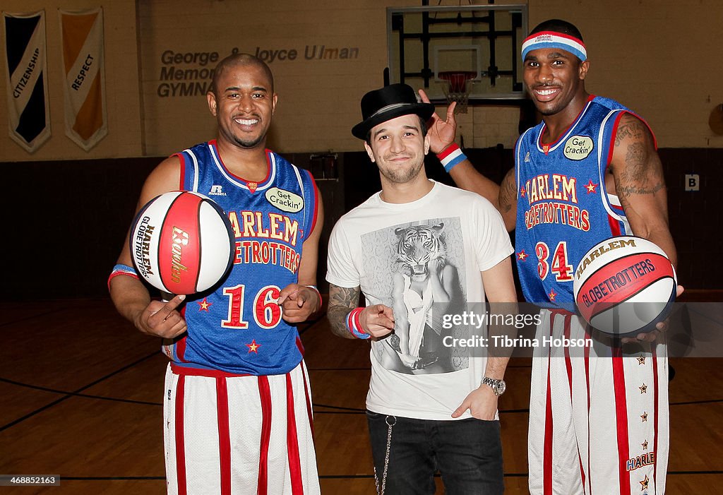 Harlem Globetrotters And Mark Ballas Team Up For Special Olympics