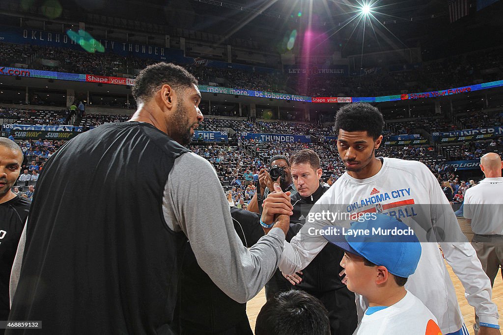 San Antonio Spurs v Oklahoma City Thunder