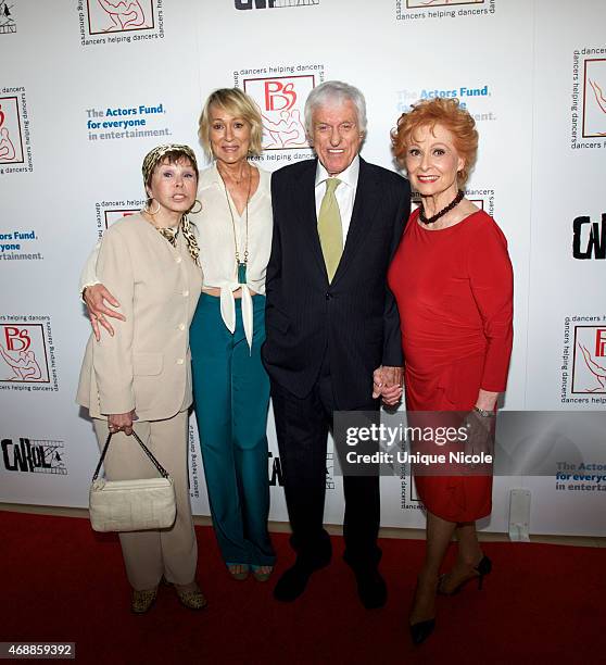 Neile Adams, Sandahl Bergman, Dick Van Dyke and Carol Lawrence attend at The Beverly Hilton Hotel on March 29, 2015 in Beverly Hills, California.