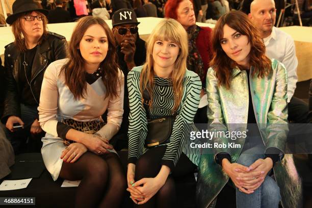 Atlanta de Cadenet, Tennessee Thomas and Alexa Chung attend the Marc By Marc Jacobs Show during Mercedes-Benz Fashion Week Fall 2014 at Pier 36 on...