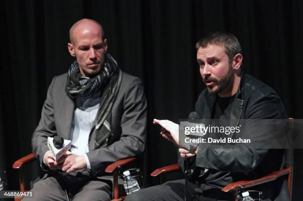 Director Richard Rowley & Co-Writer Jeremy Scahill attend The Wrap screening series presents "Dirty Wars" with Director Richard Rowley & co-writer...