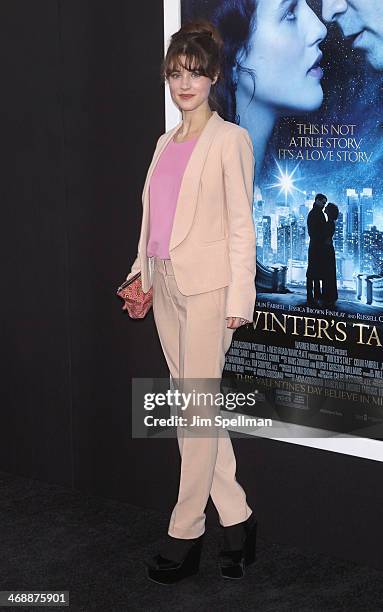 Actress Lucy Griffiths attends the "Winter's Tale" world premiere at Ziegfeld Theater on February 11, 2014 in New York City.