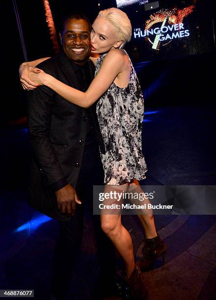 Actress Ania Spiering and guest attend the "The Hungover Games" cast party at Lure on February 11, 2014 in Hollywood, California.