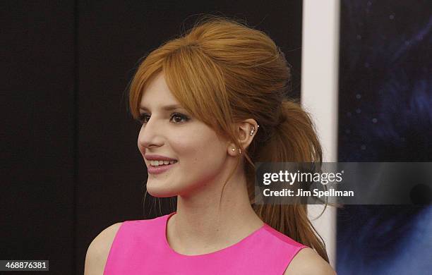 Actress Bella Thorne attends the "Winter's Tale" world premiere at Ziegfeld Theater on February 11, 2014 in New York City.