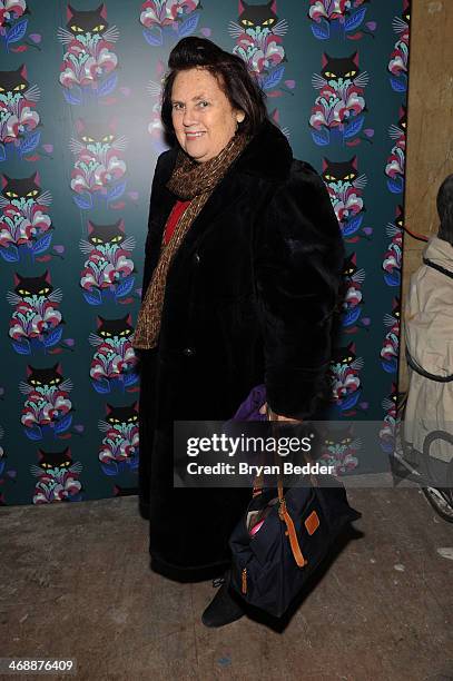 Suzy Menkes attends Miu Miu Women's Tales 7th Edition - "Spark & Light" Screening - Arrivals at Diamond Horseshoe on February 11, 2014 in New York...