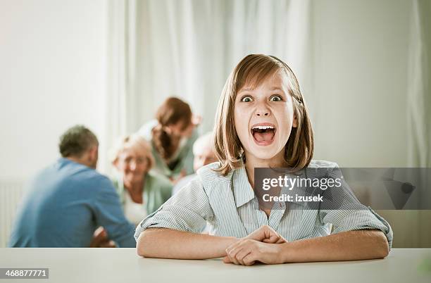 Entusiasmado De Rapariga, Foto de stock