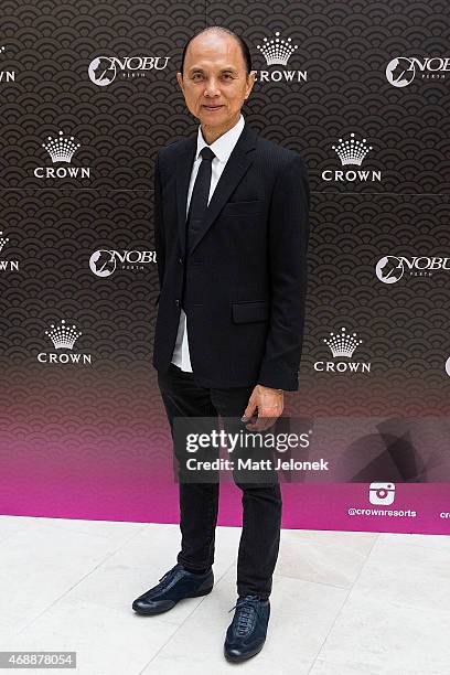 Designer, Jimmy Choo attends the 'Dine With Professor Jimmy Choo' lunch at Nobu Perth at the Crown on April 8, 2015 in Perth, Australia.