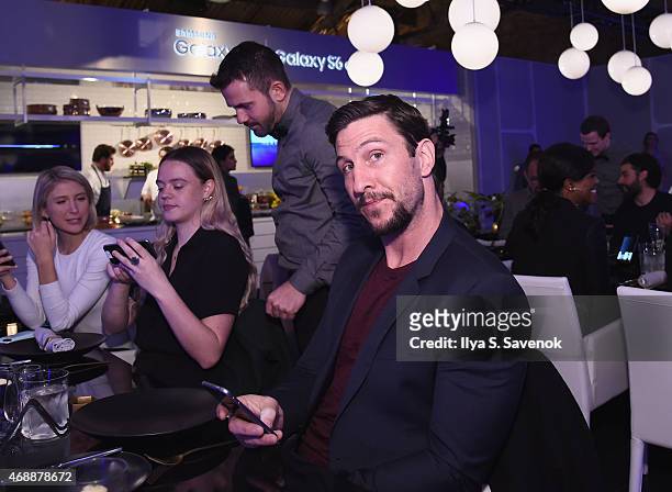 Pablo Schreiber attends the Samsung Galaxy S 6 edge launch in New York City on April 7, 2015 in New York City.