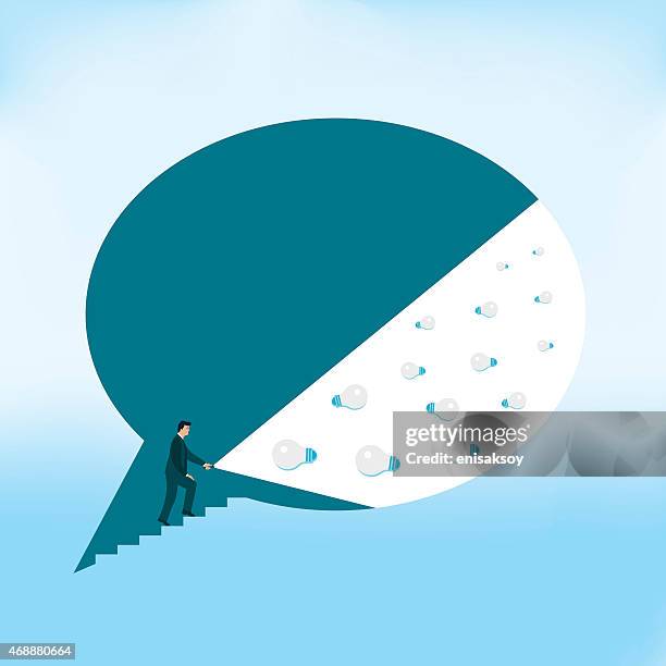 research - deep thinking stock illustrations