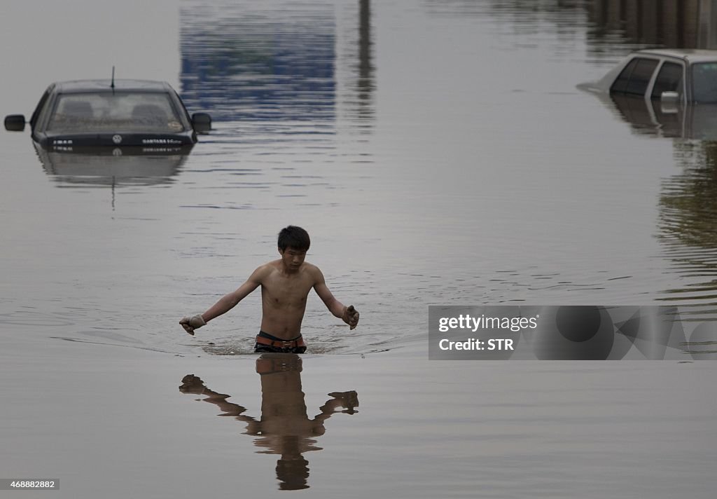 CHINA-WEATHER-FLOOD