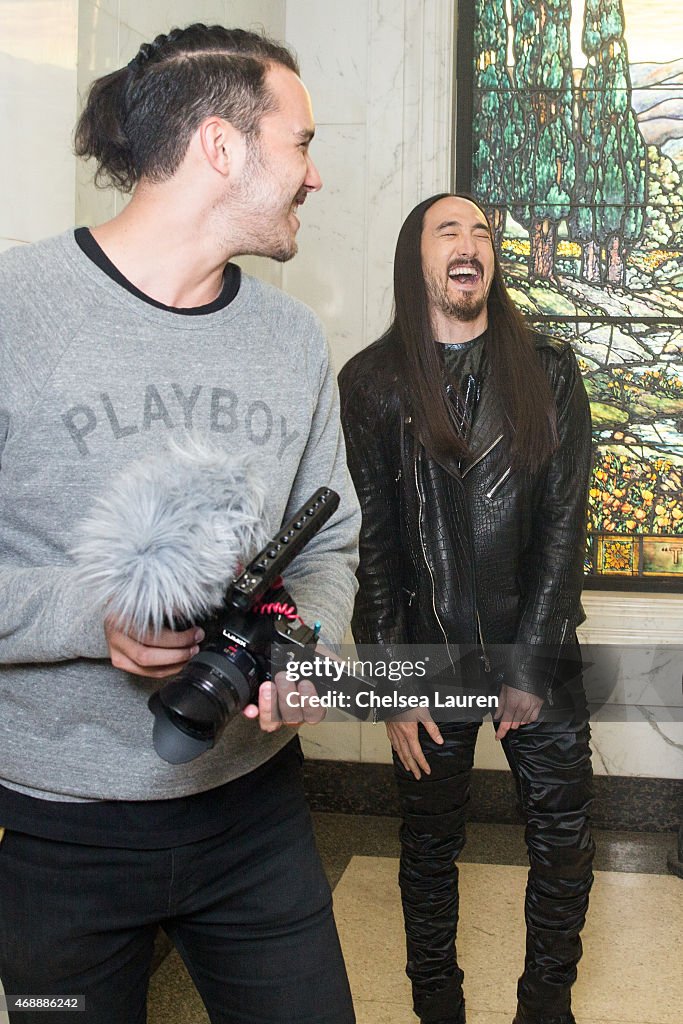 Steve Aoki Video Shoot For His Song "Darker Than Blood" From His Neon Future II Album