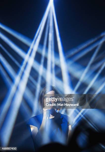 Singer Yelle performs on stage at The Showbox on April 7, 2015 in Seattle, Washington.