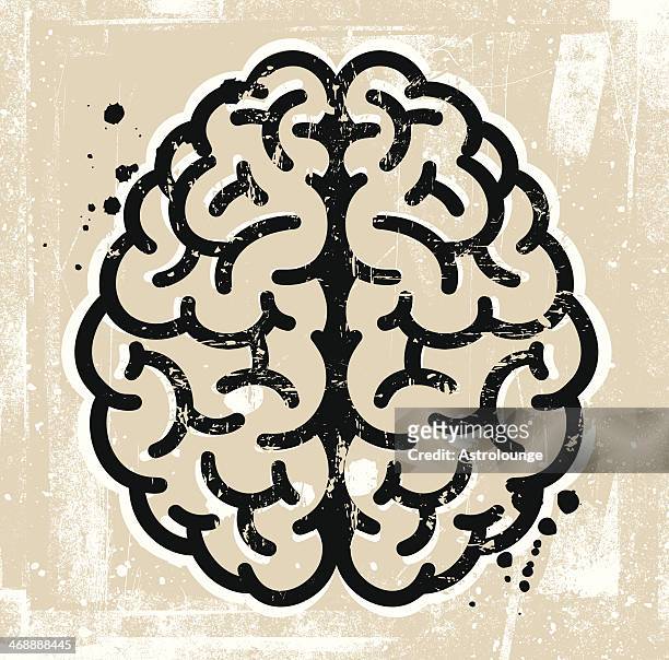brain - frontal lobe stock illustrations