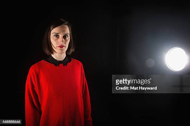 Singer Yelle poses for a portrait before performin at The Showbox on April 7, 2015 in Seattle, Washington.