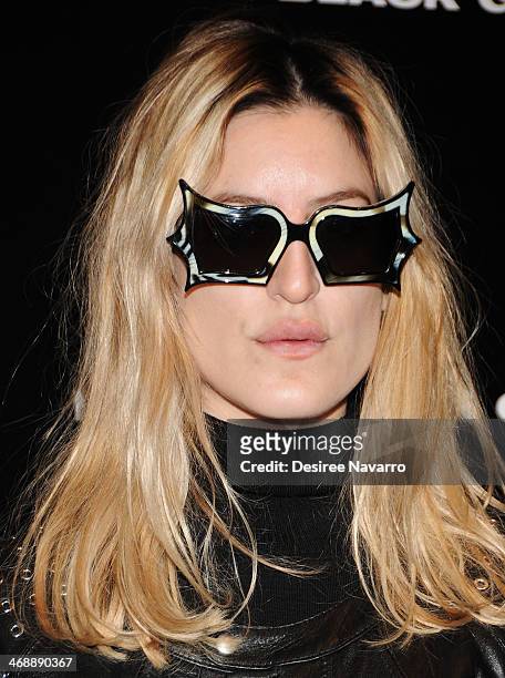 Ioanna Gika attends the Diesel Black Gold Show during Mercedes-Benz Fashion Week Fall 2014 at Skylight at Moynihan Station on February 11, 2014 in...