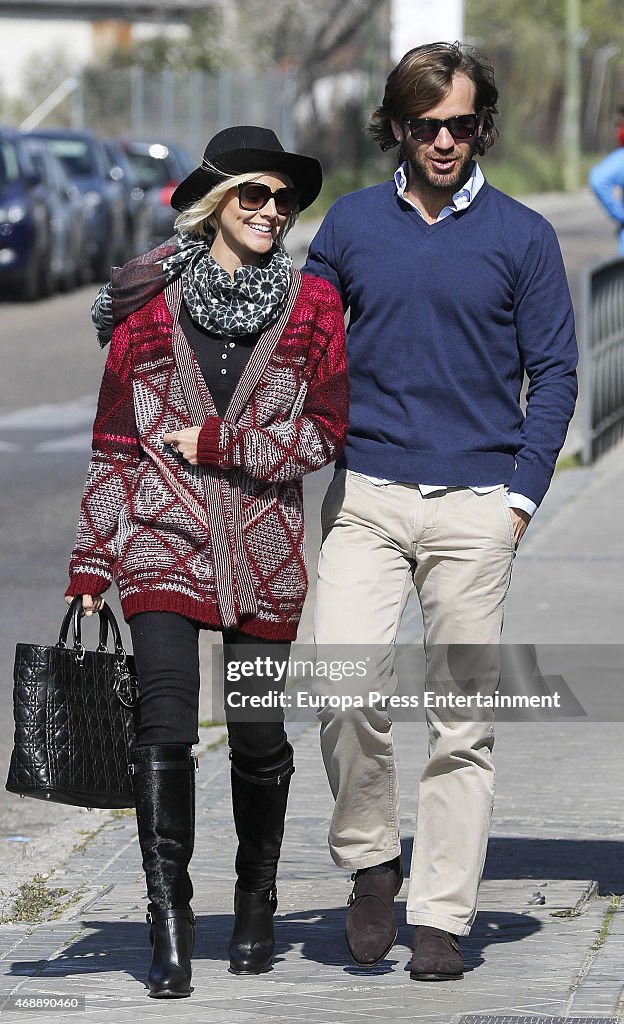 Celebrities Sighting In Madrid - March 16, 2015