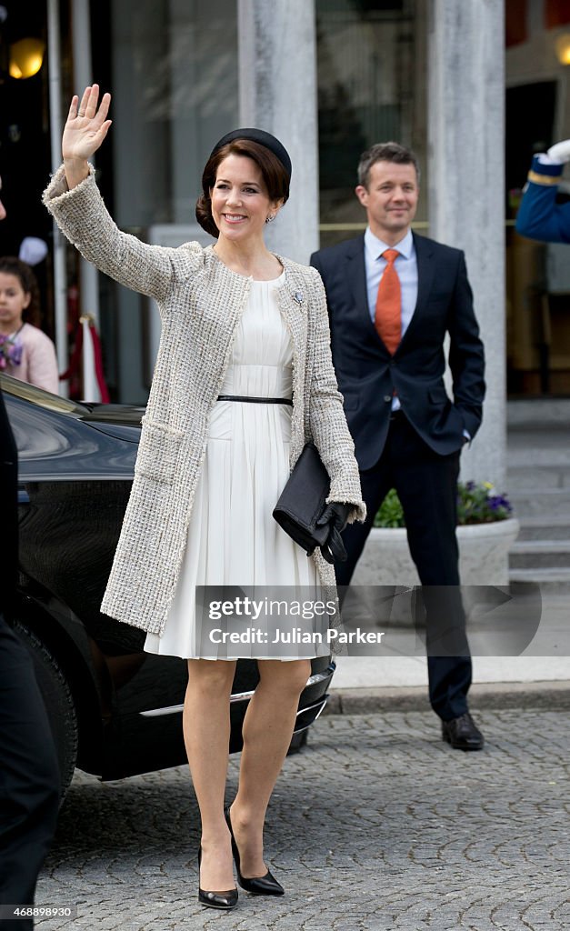 Festivities In Aarhus, Denmark, For The Forthcoming 75th Birthday Of Queen Margrethe II Of Denmark
