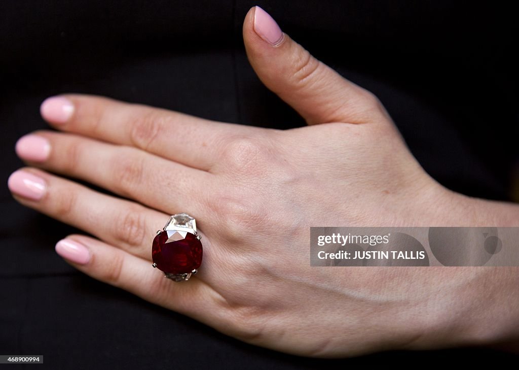 BRITAIN-AUCTION-LUXURY-RUBY