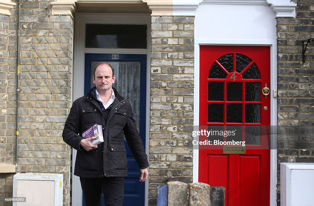 Regional Campaigning With UKIP Member Douglas Carswell Ahead Of U.K. General Election