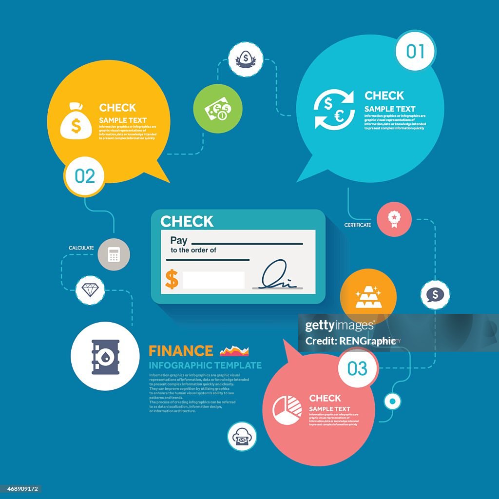 Check Financial Examples Check And Finance Infographic Template High-Res Vector Graphic - Getty ...