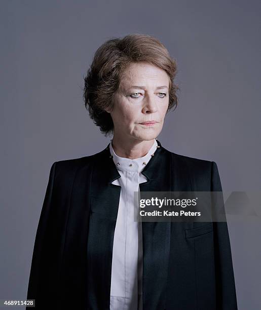 Actor Charlotte Rampling is photographed for the Telegraph on November 13, 2013 in London, England.