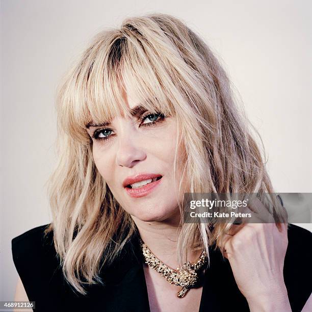 Actor Emmanuelle Seigner is photographed for the Telegraph on May 8, 2014 in London, England.