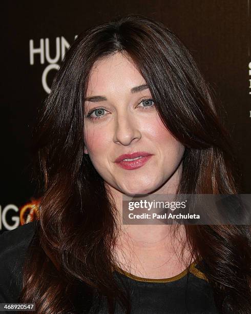 Actress Margo Harshman attends the "The Hungover Games" premiere at the TCL Chinese Theatre on February 11, 2014 in Hollywood, California.