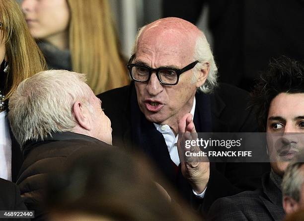 Argentine football forward turned manager of Boca Junior, and former Paris Saint-Germain striker Carlos Bianchi, is pictured during the French Cup...