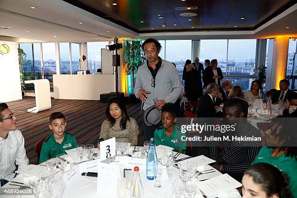 Yannick Noah attends the 'Sport Citoyen' Diner at UNESCO on April 8, 2015 in Paris, France.