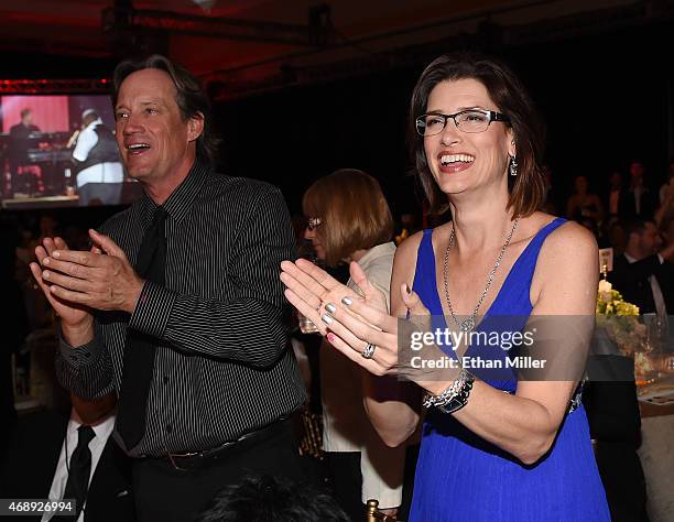 Actor Kevin Sorbo and his wife, actress Sam Sorbo, attend Muhammad Ali's Celebrity Fight Night XXI at the JW Marriott Phoenix Desert Ridge Resort &...