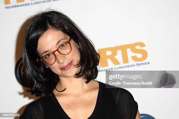 Writer/producer Sarah Treem attends the Hollywood Radio and Television Society's Annual Hitmakers Luncheon held at The Beverly Hilton Hotel on April...