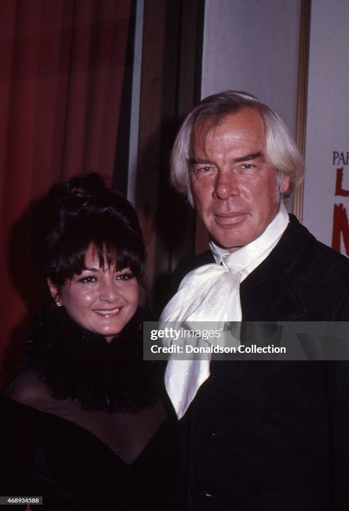 Lee Marvin Attends An Event With His Girlfriend