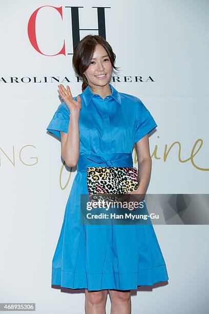 South Korean actress Son Tae-Young attends the photocall for CH 'Carolina Herrera' launch on April 8, 2015 in Seoul, South Korea.