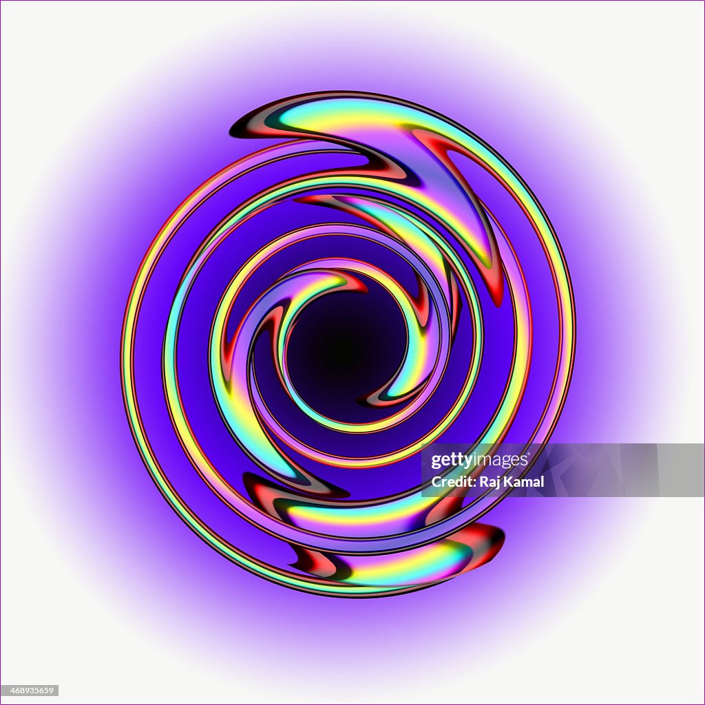 Swirling Shapes Creative Abstract Design