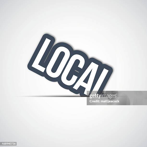 Local Label High-Res Vector Graphic - Getty Images