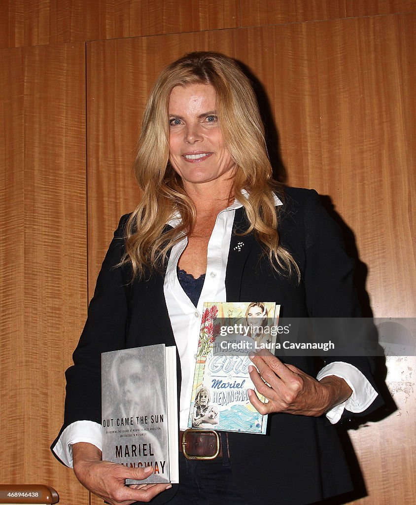 Mariel Hemingway Her New Book "Out Came The Sun" With Judith Regan