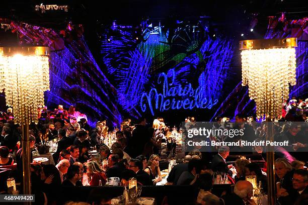 Illustration view during the 'Paris Merveilles', Lido New Revue : Opening Gala on April 8, 2015 in Paris, France.