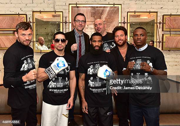 Boxers Andy Lee, Danny Garcia, Lamont Peterson and Peter Quillin meet with "Chopped" Judges Ted Allen, Chris Santos and Scott Conant to promote...