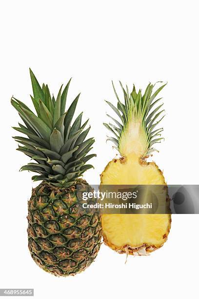 pineapple - pineapple cut stock pictures, royalty-free photos & images