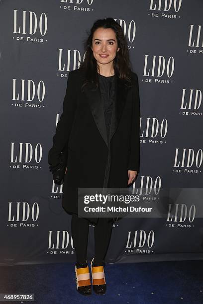 Isabelle Vitari attends the Paris Merveilles', Lido New Revue : The Show At Opening Gala In Paris at Le Lido on April 8, 2015 in Paris, France.